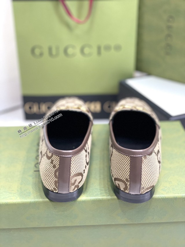 gucci女士羊皮鞋單鞋 馬銜扣單鞋系列 古馳2020春夏專櫃新款休閒皮鞋 dx2898